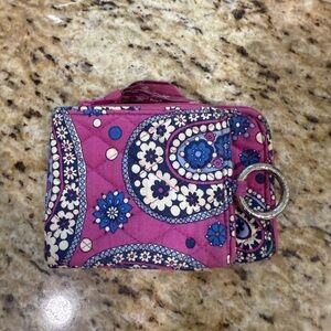 Vera Bradley Boysenberry Paisley Purple & Blue Quilted Wallet